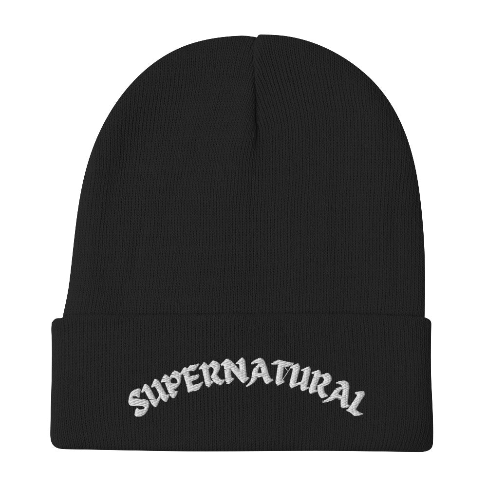 SUPERNATURAL Embroidered Beanie (Black)